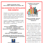 VENERDI 19 LUGLIO 2024 – INSTALLAZIONE “PARI DIGNITA'”