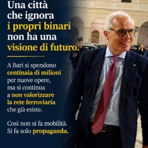 UNA CITTA’ CHE IGNORA I PROPRI BINARI NON HA UNA VISIONE DI FUTURO