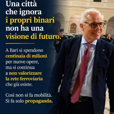 UNA CITTA’ CHE IGNORA I PROPRI BINARI NON HA UNA VISIONE DI FUTURO